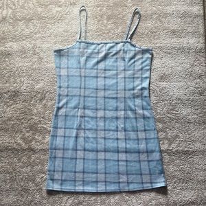 L Plaid Bodycon Dress